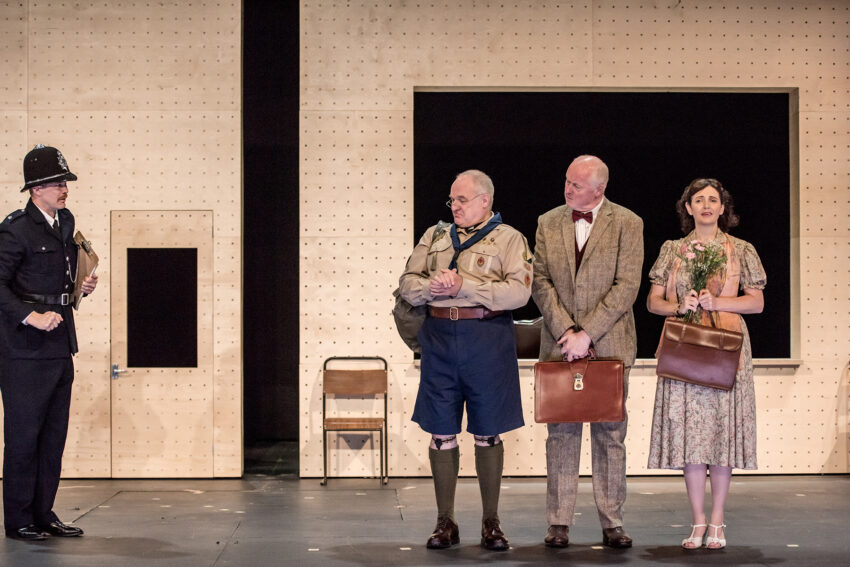 Andri Björn Róbertsson, Eddie Wade, Mark Le Brocq, Aoife Miskelly, ENO’s Albert Herring 2025 © Genevieve Girling  