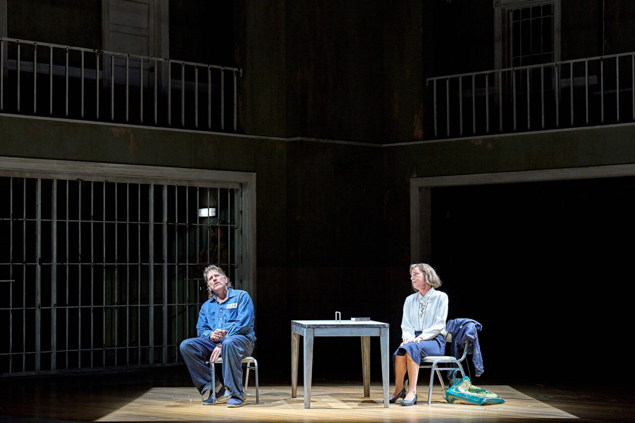 Michael Mayes as Joseph De Rocher and Christine Rice as Sister Helen in ENO’s Dead Man Walking 2025 © Manuel Harlan