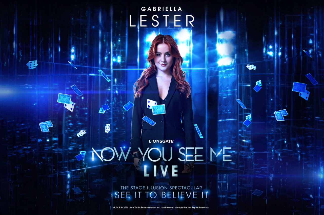 Gabriella Lester, one of the 'Horsemen' in Now You See Me Live at the London Coliseum